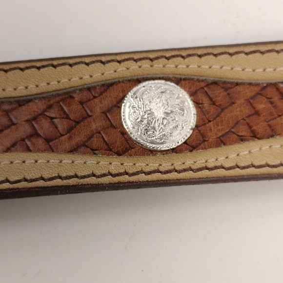 Western Style Leather Belt - Picture 10 of 13